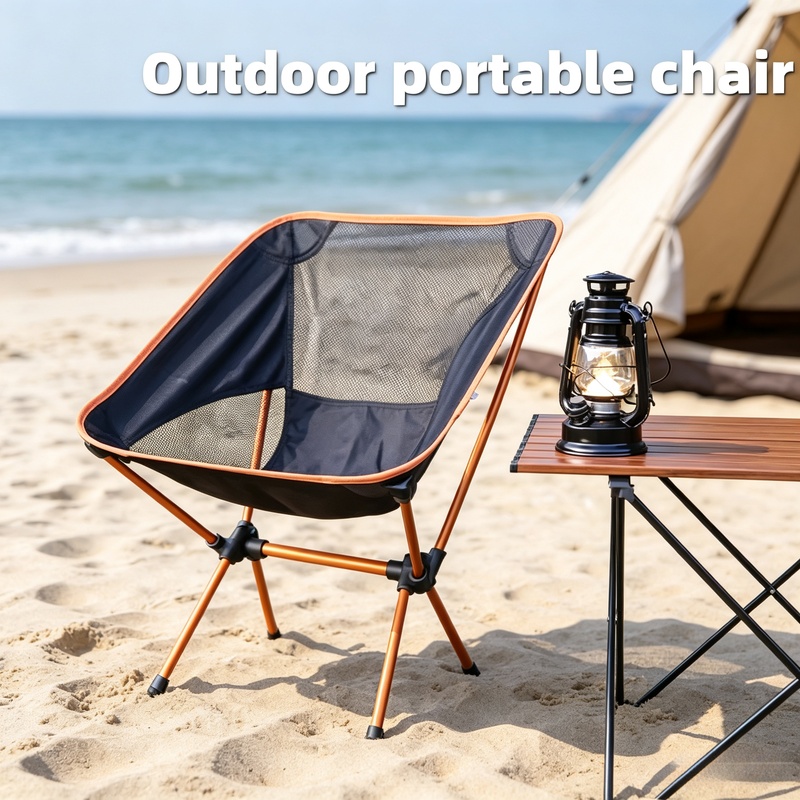 Outdoor Camping Recliner Chairs - Ultra-light Aluminum Alloy Moon Chair Camping