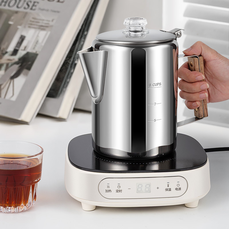 Camp Percolator Coffee - Stainless Steel Camping Coffee Pot Kettle
