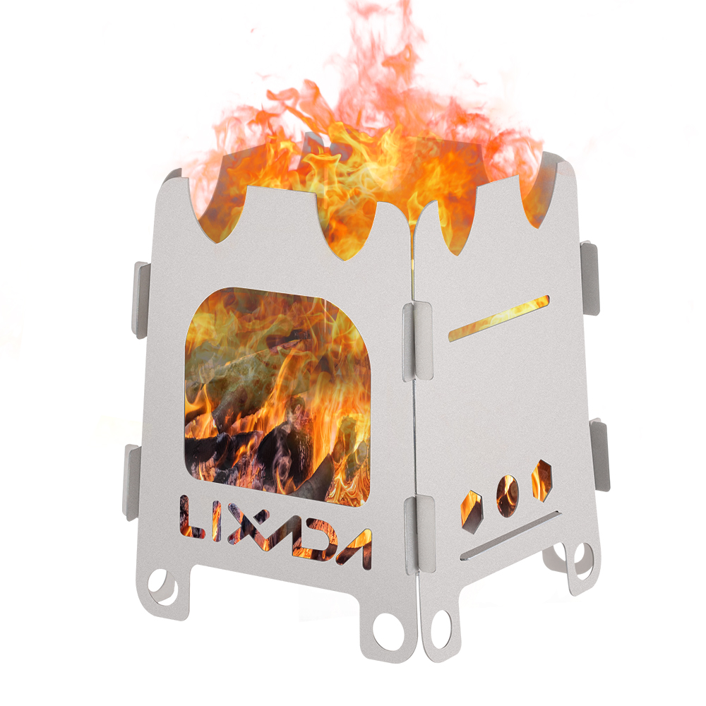 Lixada Titanium/Stainless stee - Outdoor Camping Stove Wood recension och pris