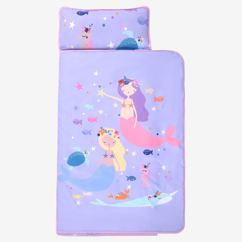 Toddler Nap Mat with Pillow an - Outdoor Camping Rug recension och pris