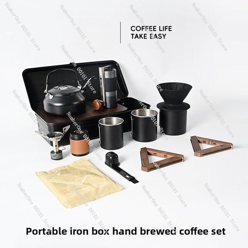 Outdoor Camping Hand‑Brew Coff - Outdoor Camping Storage Box recension och pris