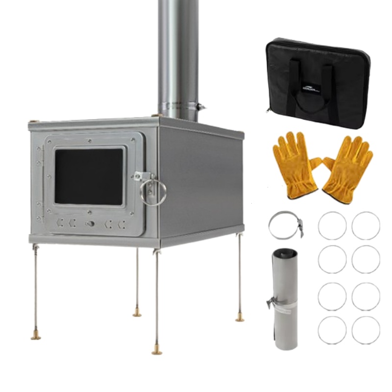 Foldable  Tent Stove Lightweig - Outdoor Camping Stove Wood recension och pris