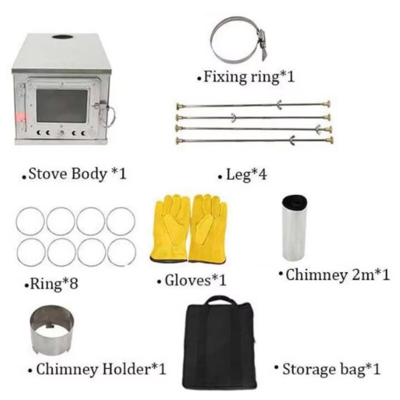 Foldable  Tent Stove Lightweig - Outdoor Camping Stove Wood recension och pris