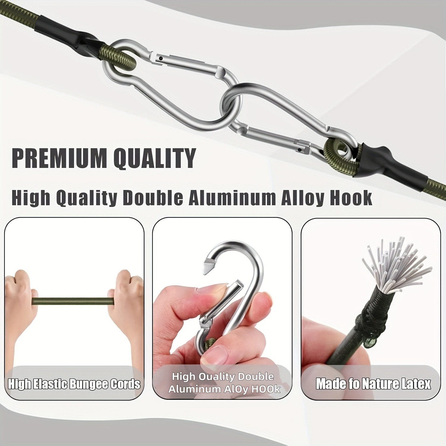 4 Heavy-Duty Rubber Belts with - Outdoor Camping Equipment recension och pris
