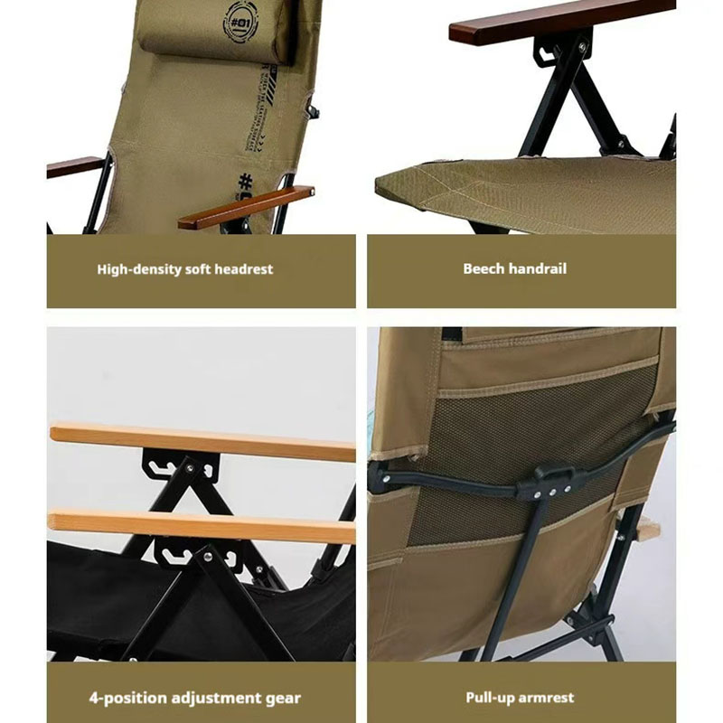 Folding High Back Beach Campin - Outdoor Camping Recliner Chairs recension och pris