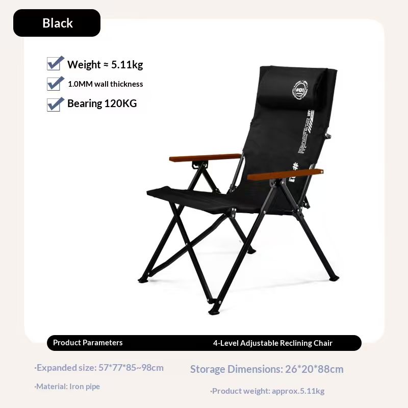 Folding High Back Beach Campin - Outdoor Camping Recliner Chairs recension och pris