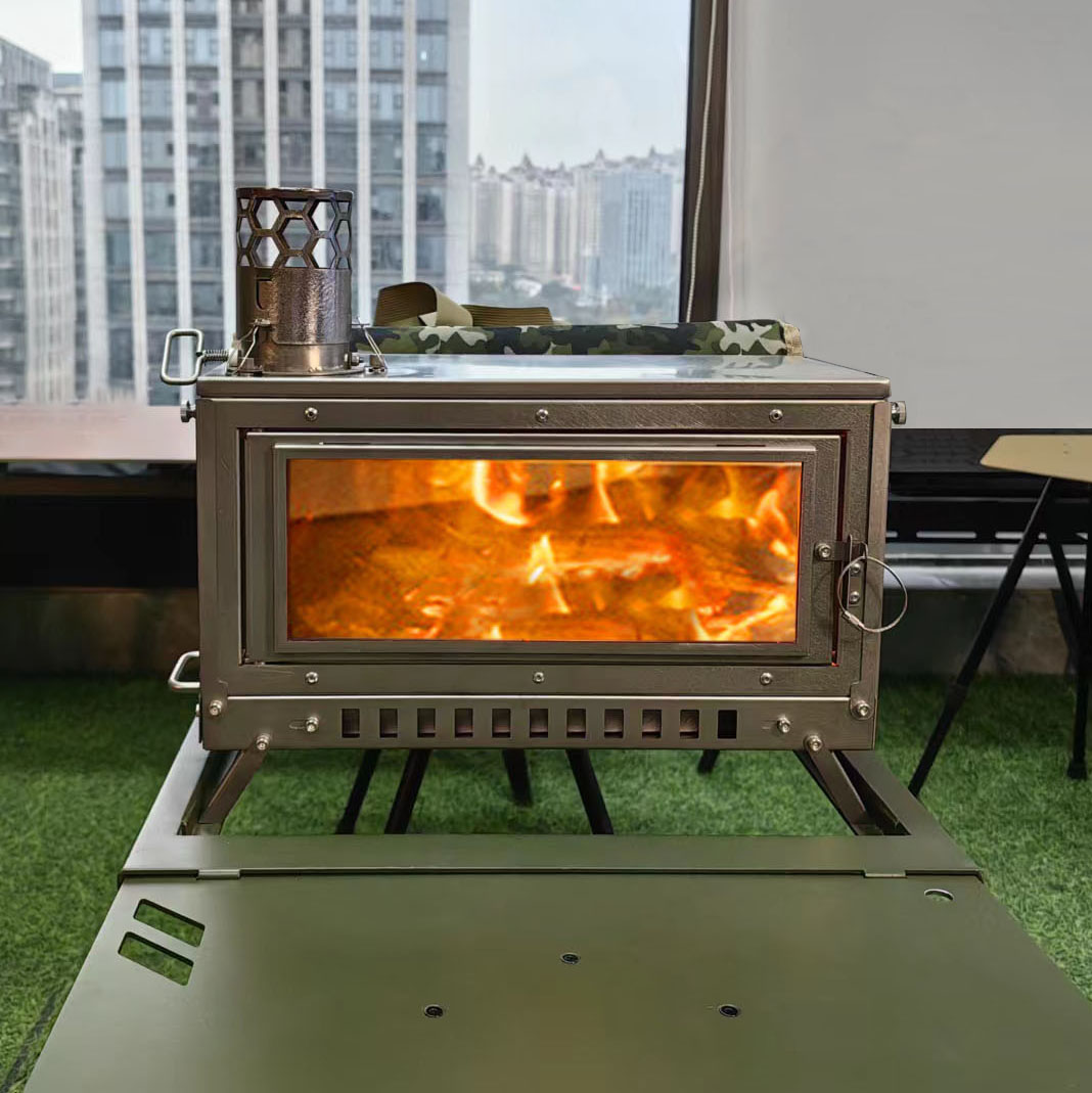 Firewood Stove Tent Stove Fold - Outdoor Camping Stove Wood recension och pris