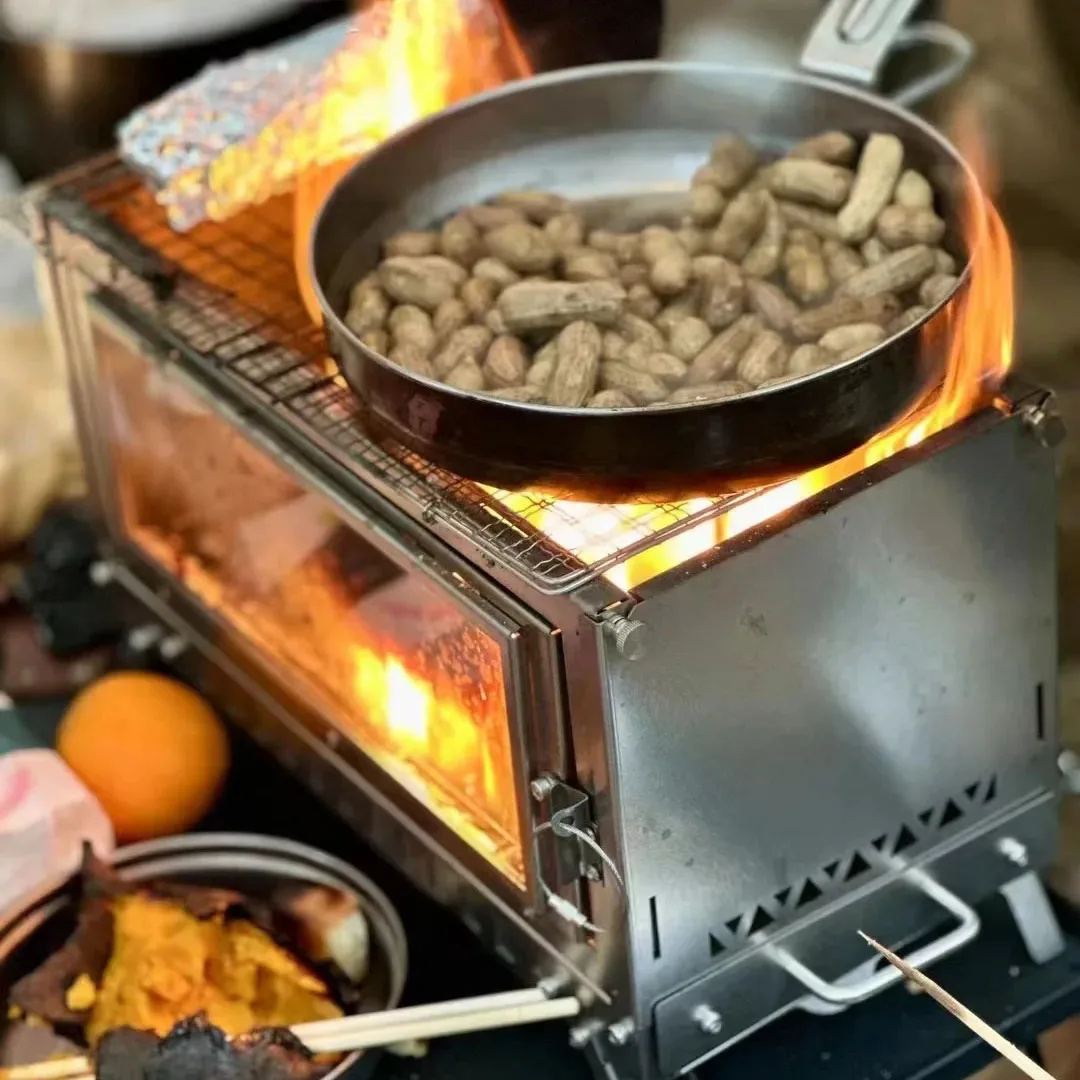 Firewood Stove Tent Stove Fold - Outdoor Camping Stove Wood recension och pris