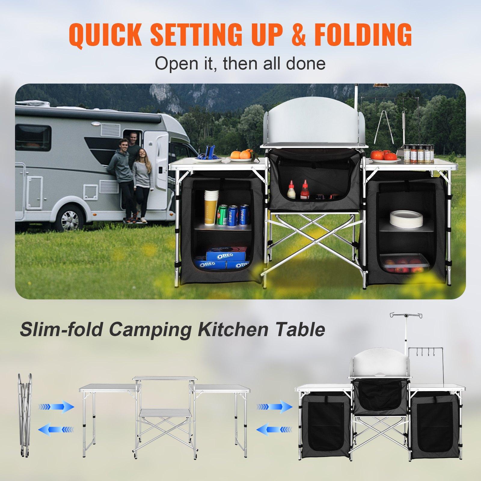 【Father's Day Gifts】VEVOR Fold - Outdoor Camping Kitchen Setup recension och pris