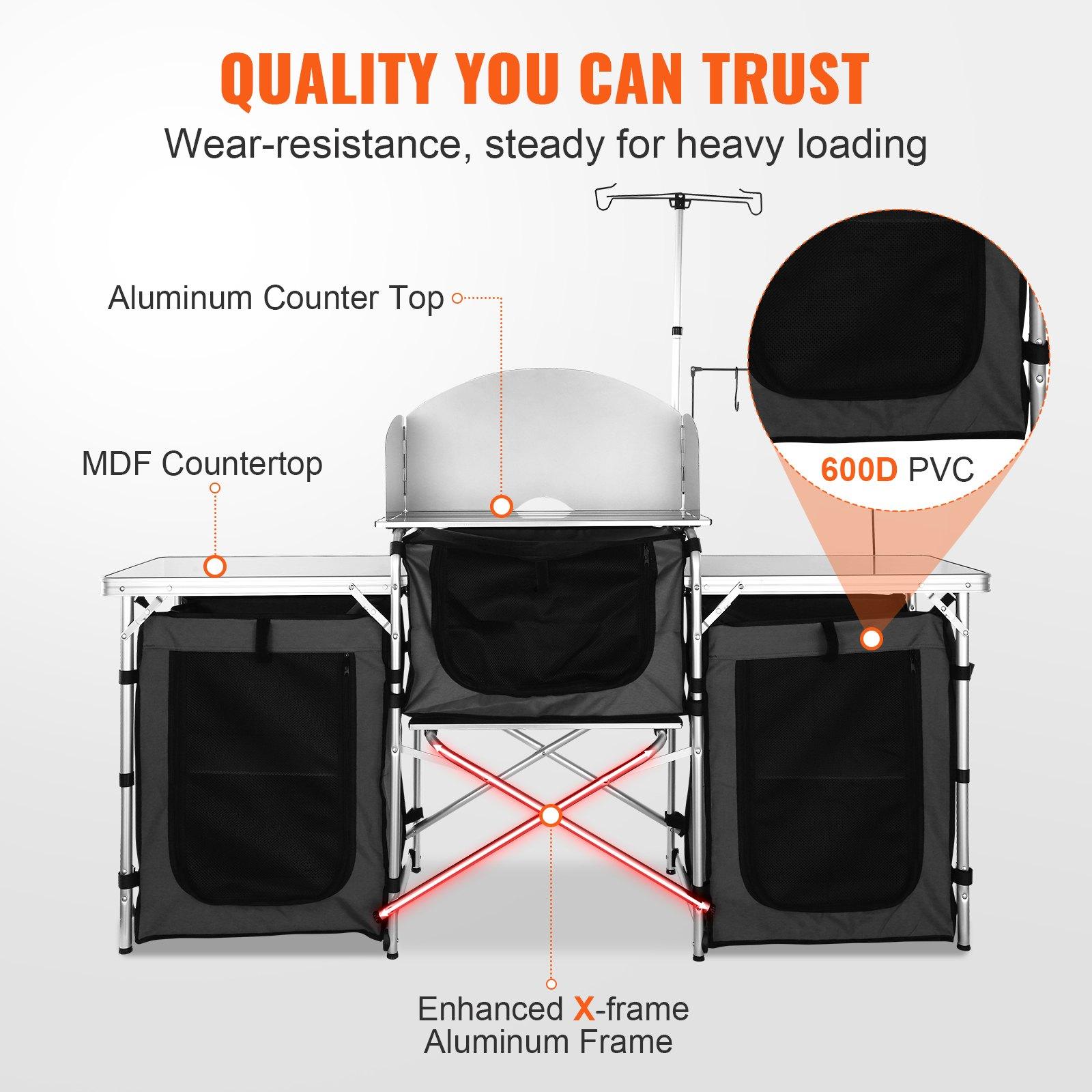 【Father's Day Gifts】VEVOR Fold - Outdoor Camping Kitchen Setup recension och pris