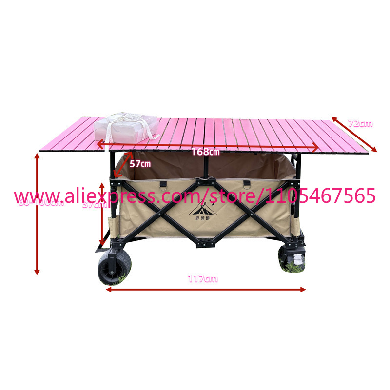 1PCS camper stall large foldab - Outdoor Camping Trolley recension och pris