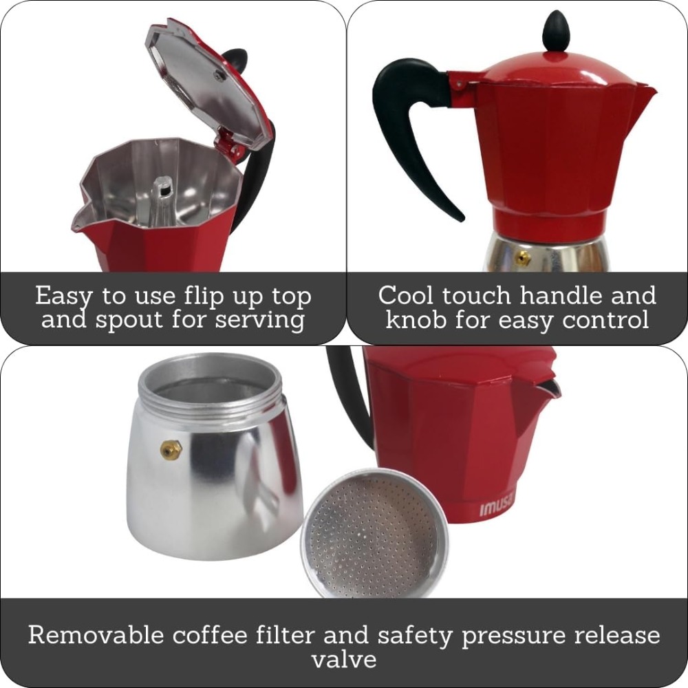 Stovetop Espresso Maker 3 Cup  - Camp Percolator Coffee recension och pris