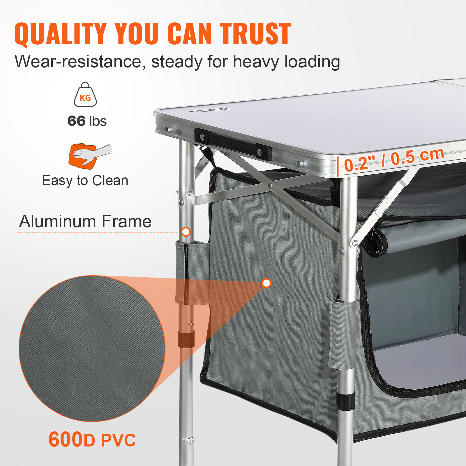 SucceBuy Camping Kitchen Table - Outdoor Camping Kitchen Setup recension och pris