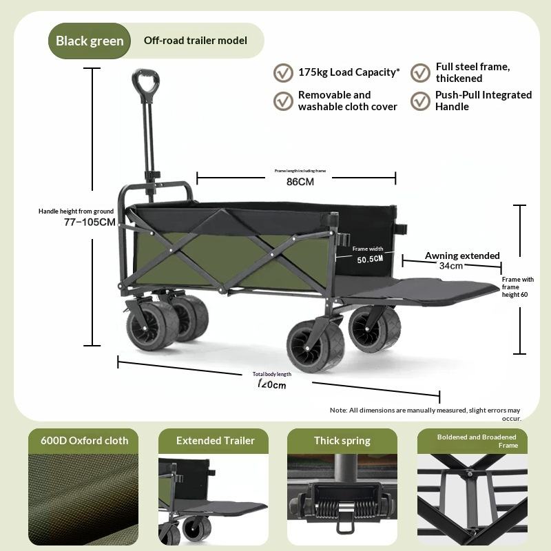 Factory Sale Four Wheel Platfo - Outdoor Camping Trolley recension och pris