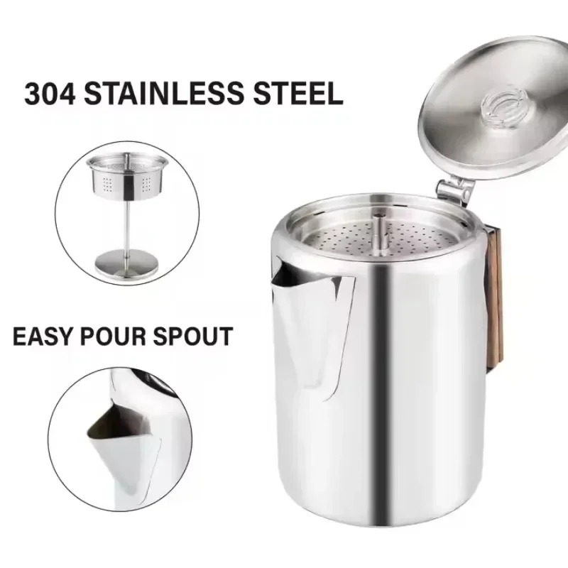 Stainless Steel Camping Coffee - Camp Percolator Coffee recension och pris
