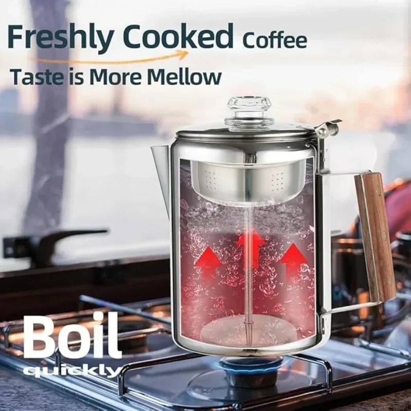 Stainless Steel Camping Coffee - Camp Percolator Coffee recension och pris
