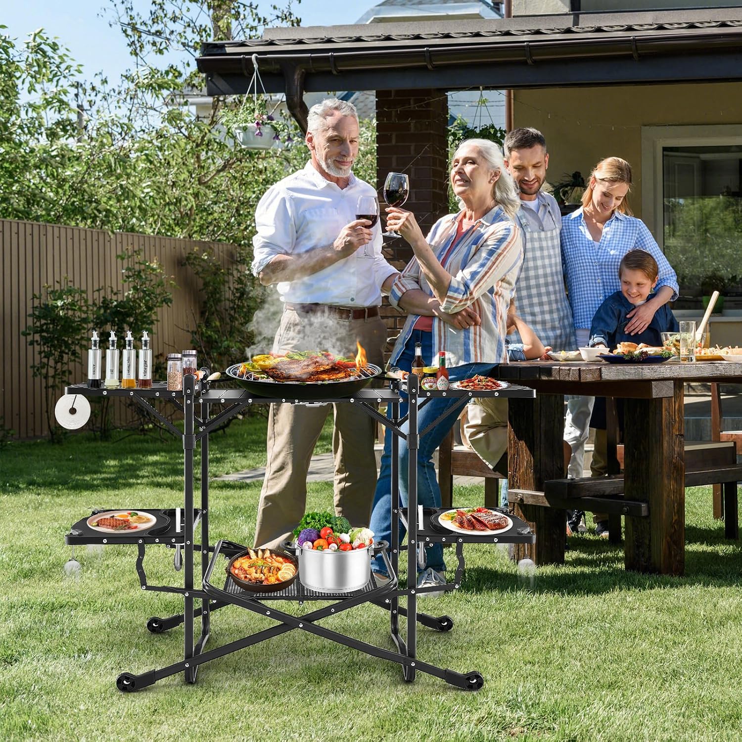 Portable Outdoor Folding Cooki - Outdoor Camping Kitchen Setup recension och pris