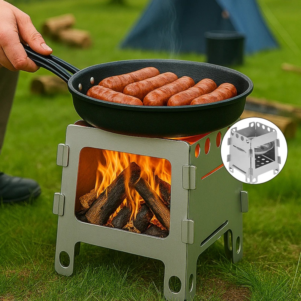 Camping Furnace Wood Stove Alc - Outdoor Camping Stove Wood recension och pris