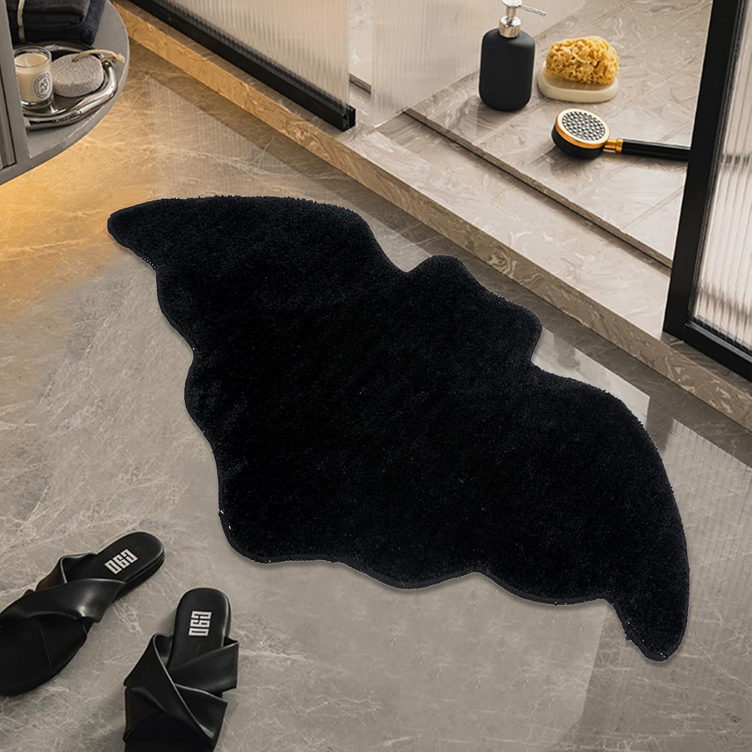 Black Halloween Bat Rug Non Sl - Outdoor Camping Kitchen Setup recension och pris