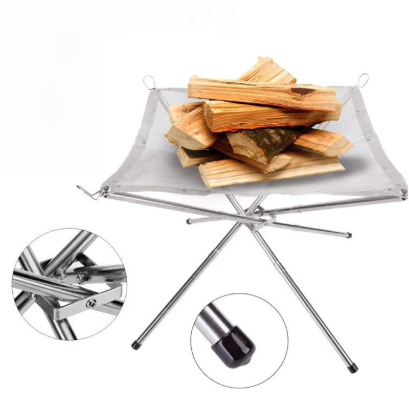 Outdoor BBQ Bonfire Rack Porta - Outdoor Camping Stove Wood recension och pris
