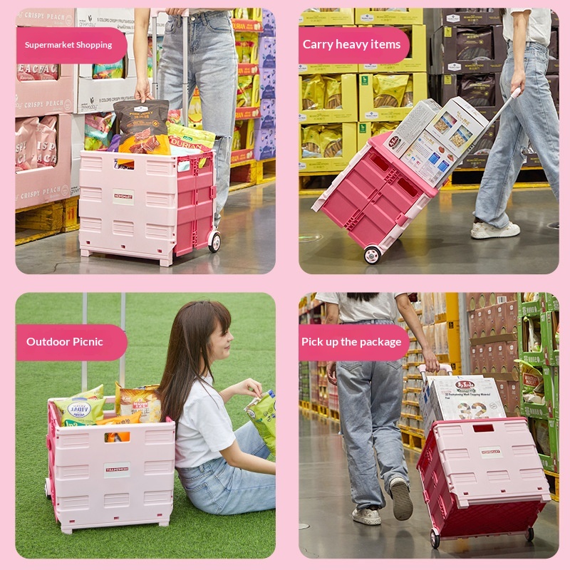 Portable Foldable Shopping Tro - Outdoor Camping Trolley recension och pris