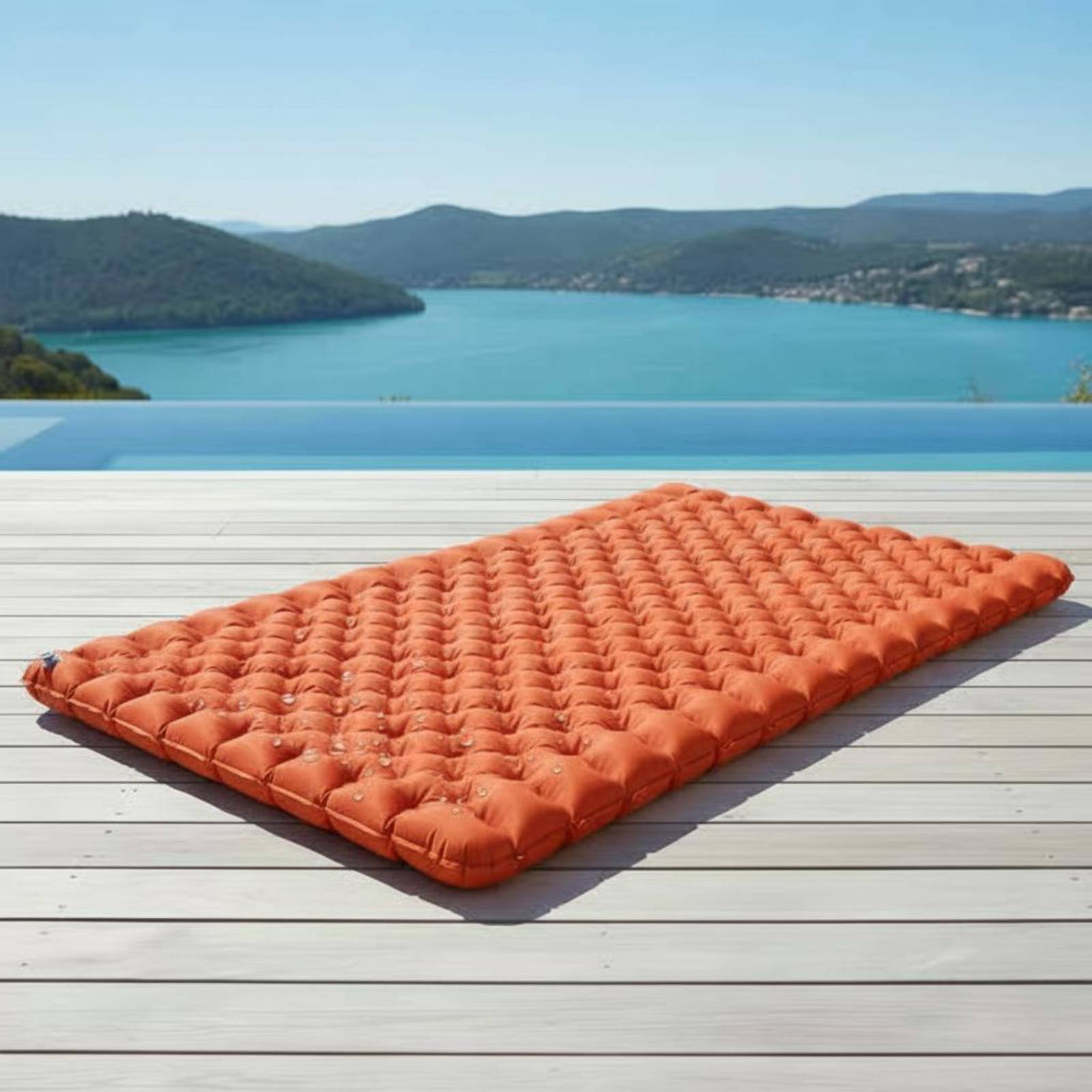 Inflatable Camping Mat Nylon T - Outdoor Camping Rug recension och pris