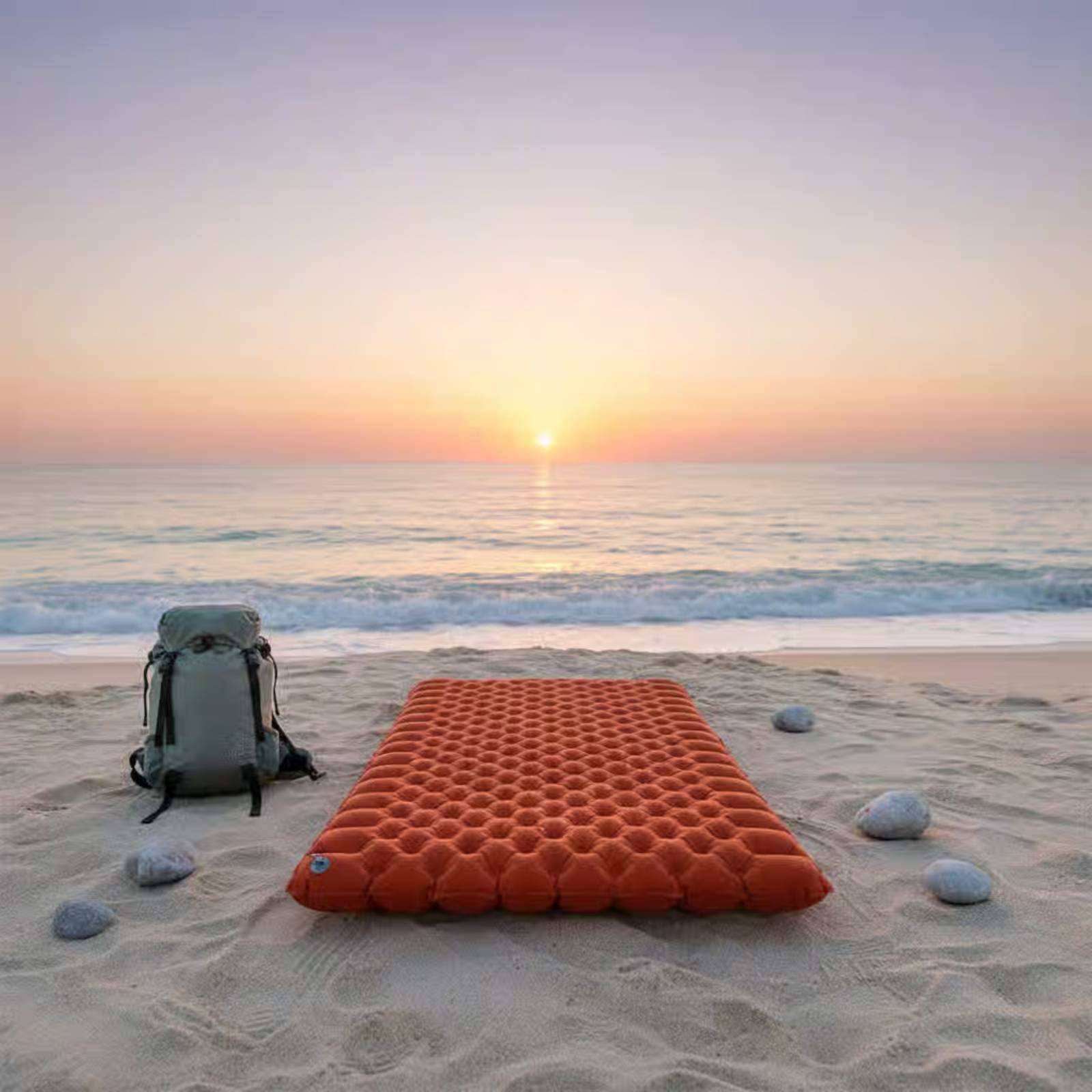 Inflatable Camping Mat Nylon T - Outdoor Camping Rug recension och pris