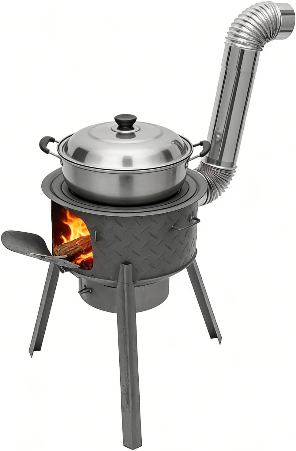 Portable Wood Burning Rocket S - Outdoor Camping Stove Wood recension och pris