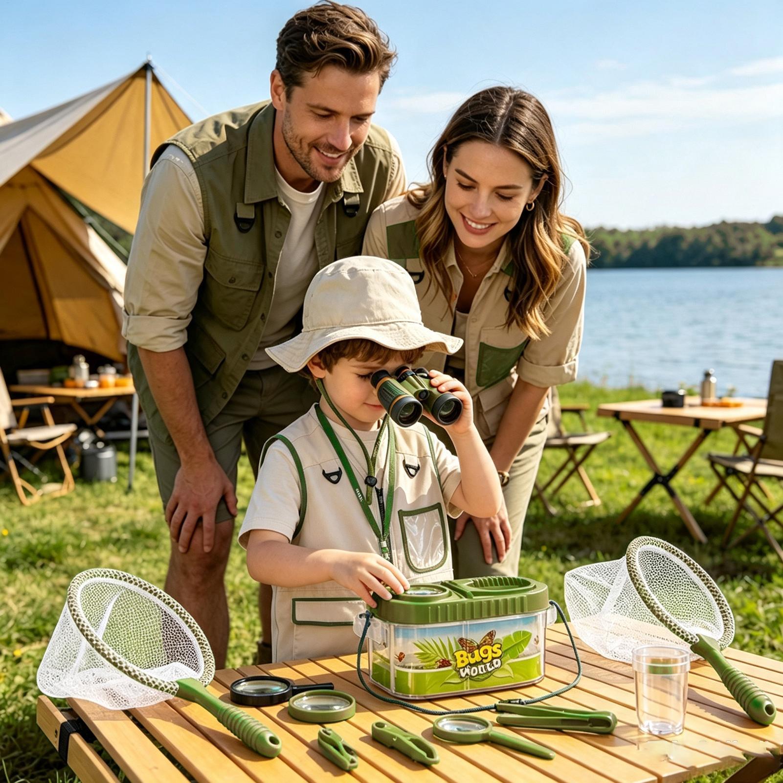 Kids Adventure Kit With Magnif - Outdoor Camping Kids Activities recension och pris