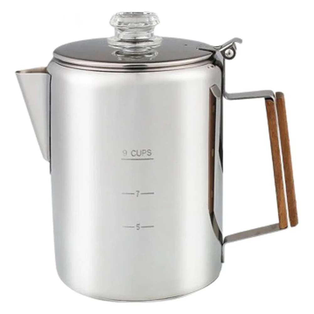 9 Cup Coffee Maker Camping Cof - Camp Percolator Coffee recension och pris