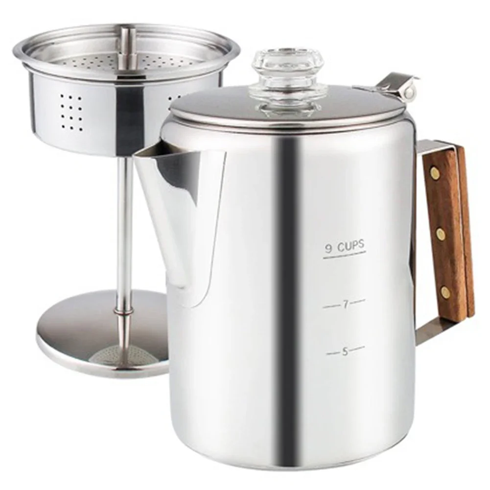 9 Cup Coffee Maker Camping Cof - Camp Percolator Coffee recension och pris