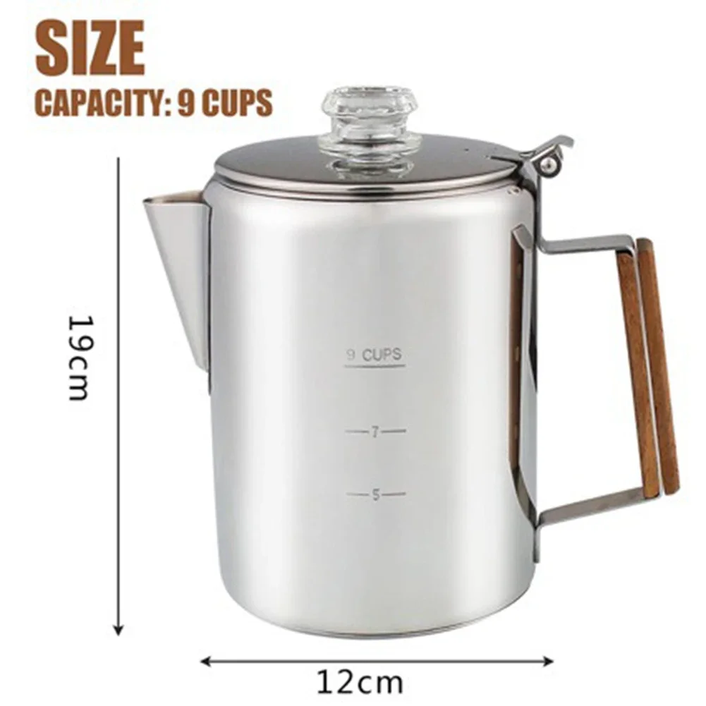 9 Cup Coffee Maker Camping Cof - Camp Percolator Coffee recension och pris