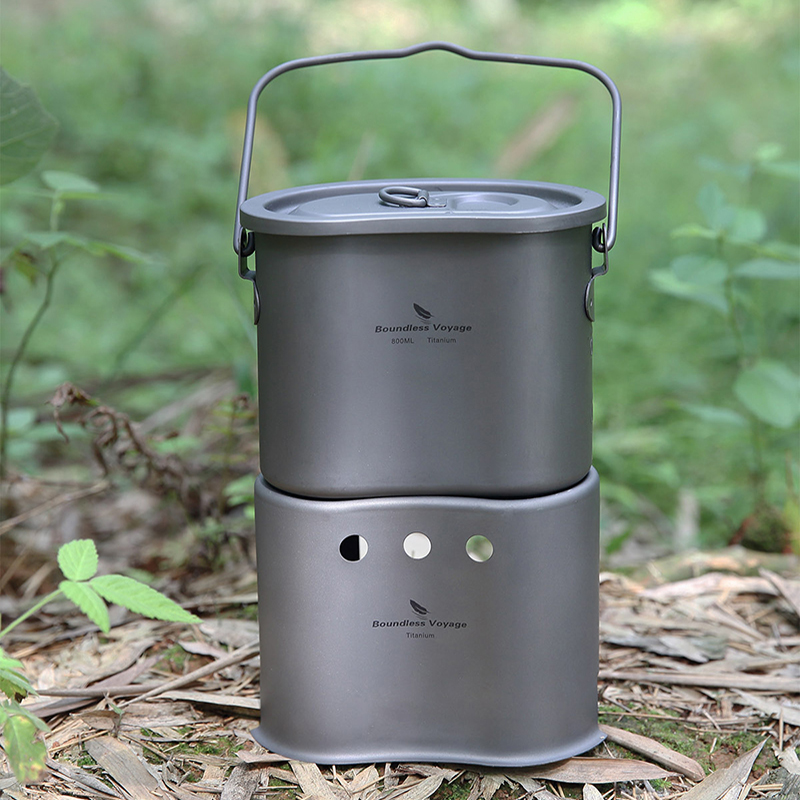 Boundless Voyage Titanium Cook - Outdoor Camping Stove Wood recension och pris