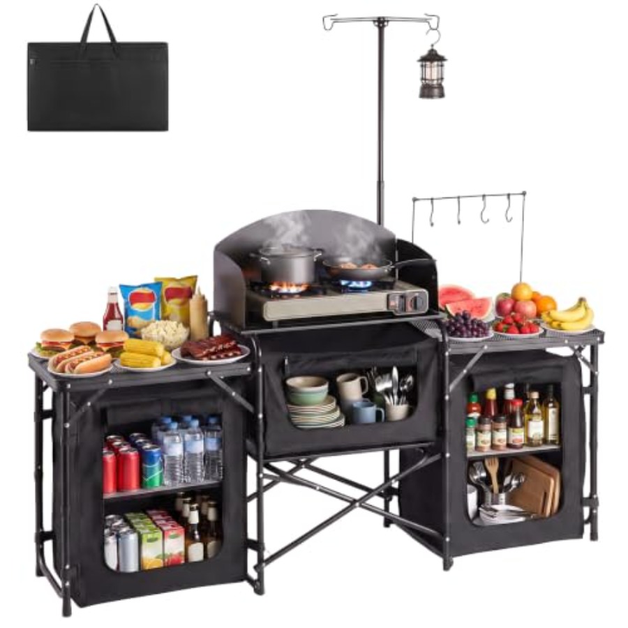 Folding Camping Table, Outdoor - Outdoor Camping Kitchen Setup recension och pris