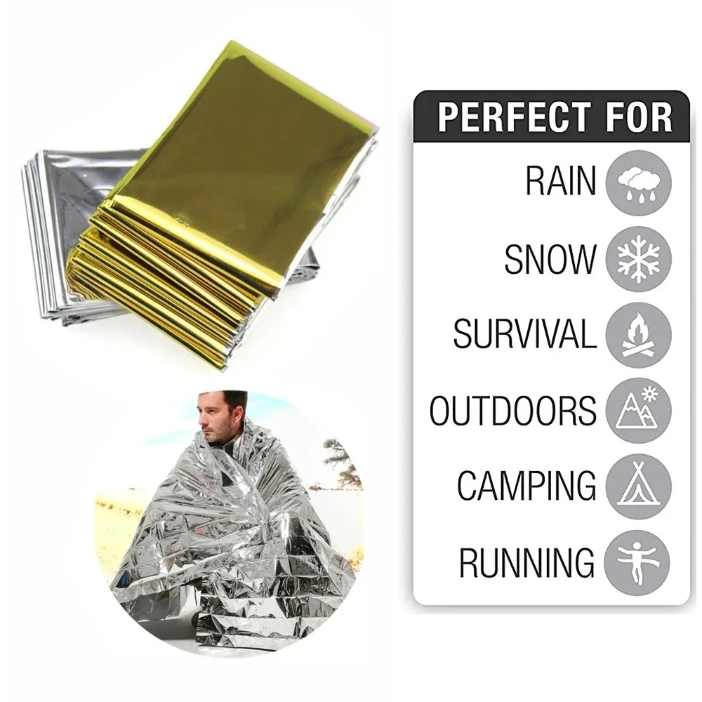 5Pcs Emergency Thermal Blanket - Outdoor Camping Rug recension och pris