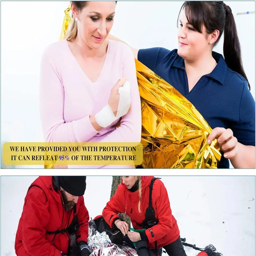 5Pcs Emergency Thermal Blanket - Outdoor Camping Rug recension och pris