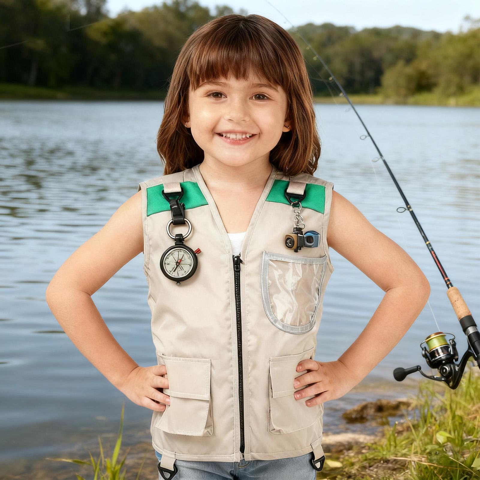 Kids Cargo Vest Sleeveless Cos - Outdoor Camping Kids Activities recension och pris