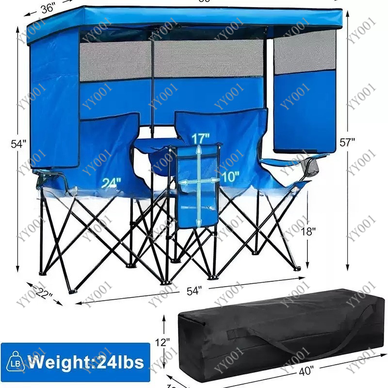 Portable Double Folding Campin - Outdoor Camping Chairs Folding recension och pris