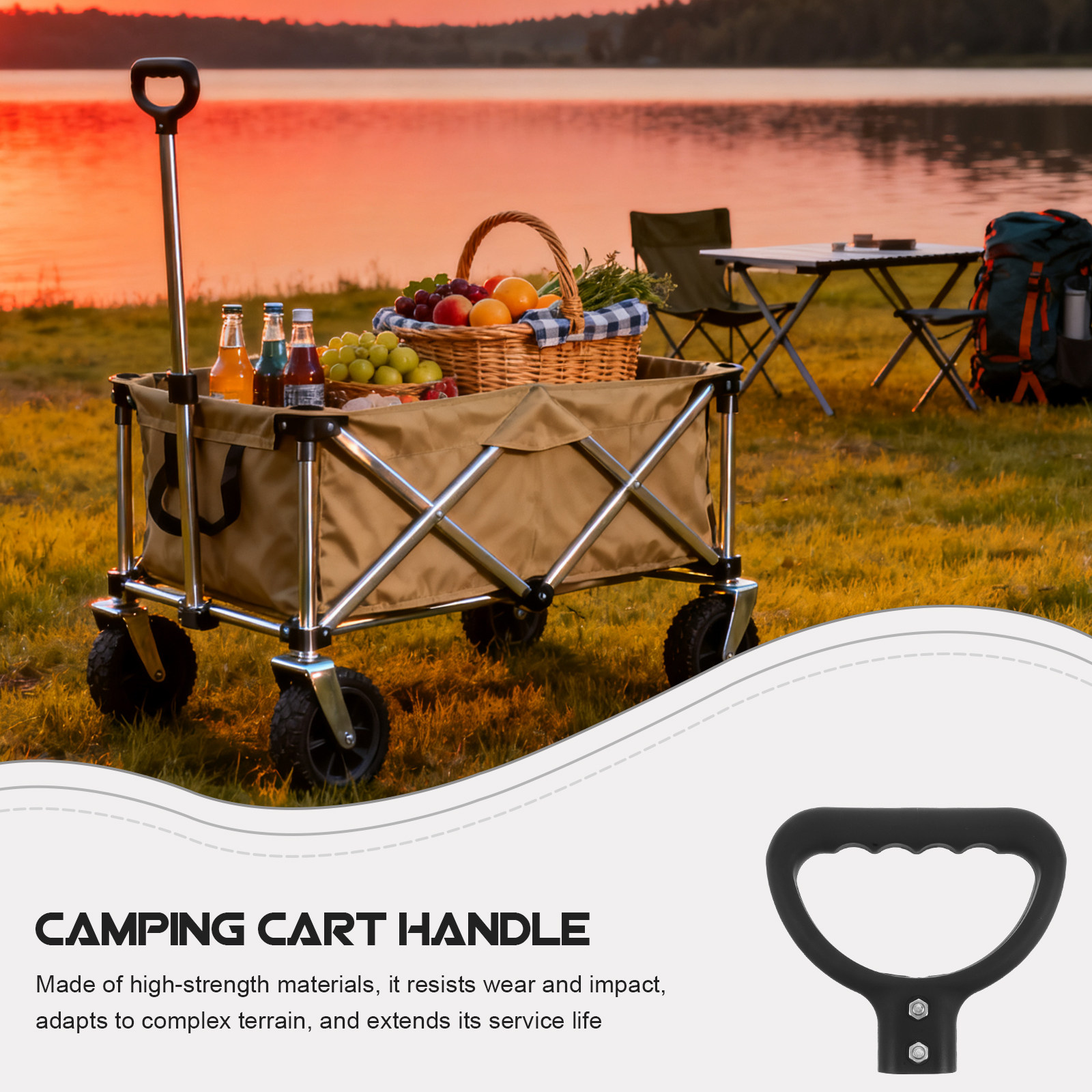 Folding Camping Wagon Handle B - Outdoor Camping Trolley recension och pris