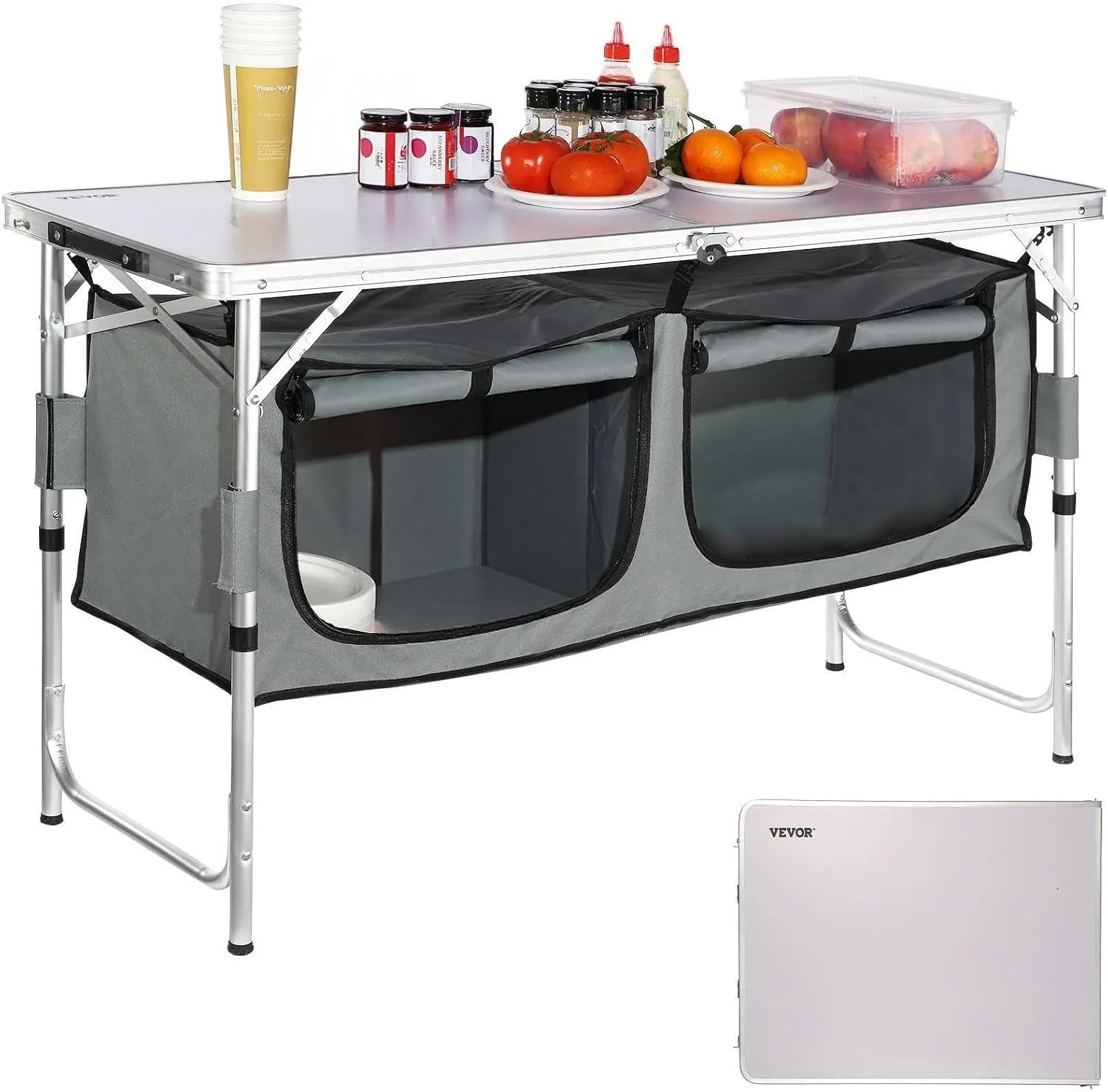 Camping Kitchen Station, 3 Adj - Outdoor Camping Kitchen Setup recension och pris