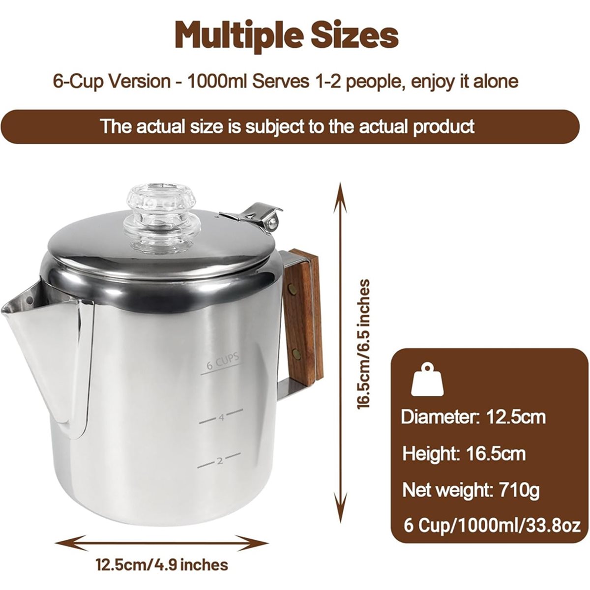 6 Cup Percolator 304 Stainless - Camp Percolator Coffee recension och pris