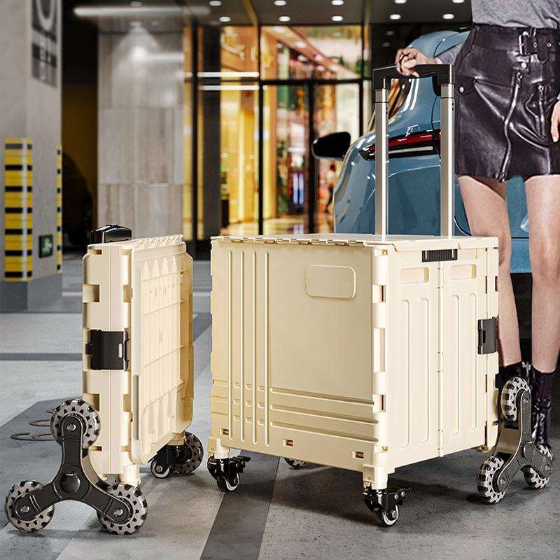 Portable Shopping Cart Vegetab - Outdoor Camping Storage Box recension och pris