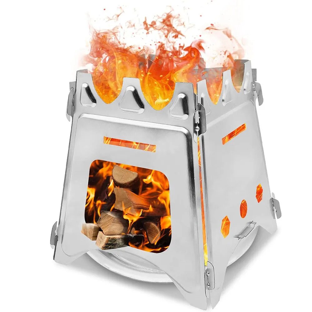 Portable Camping Wood Stove wi - Outdoor Camping Stove Wood recension och pris