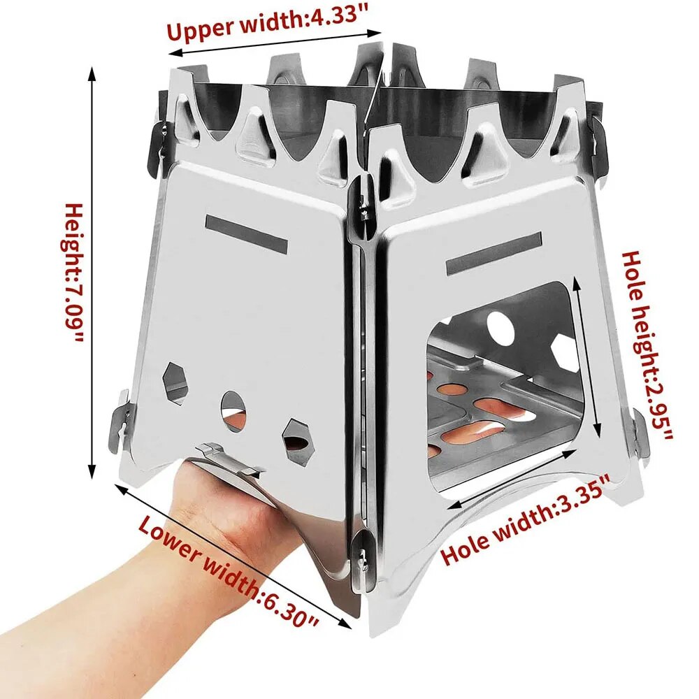 Portable Camping Wood Stove wi - Outdoor Camping Stove Wood recension och pris