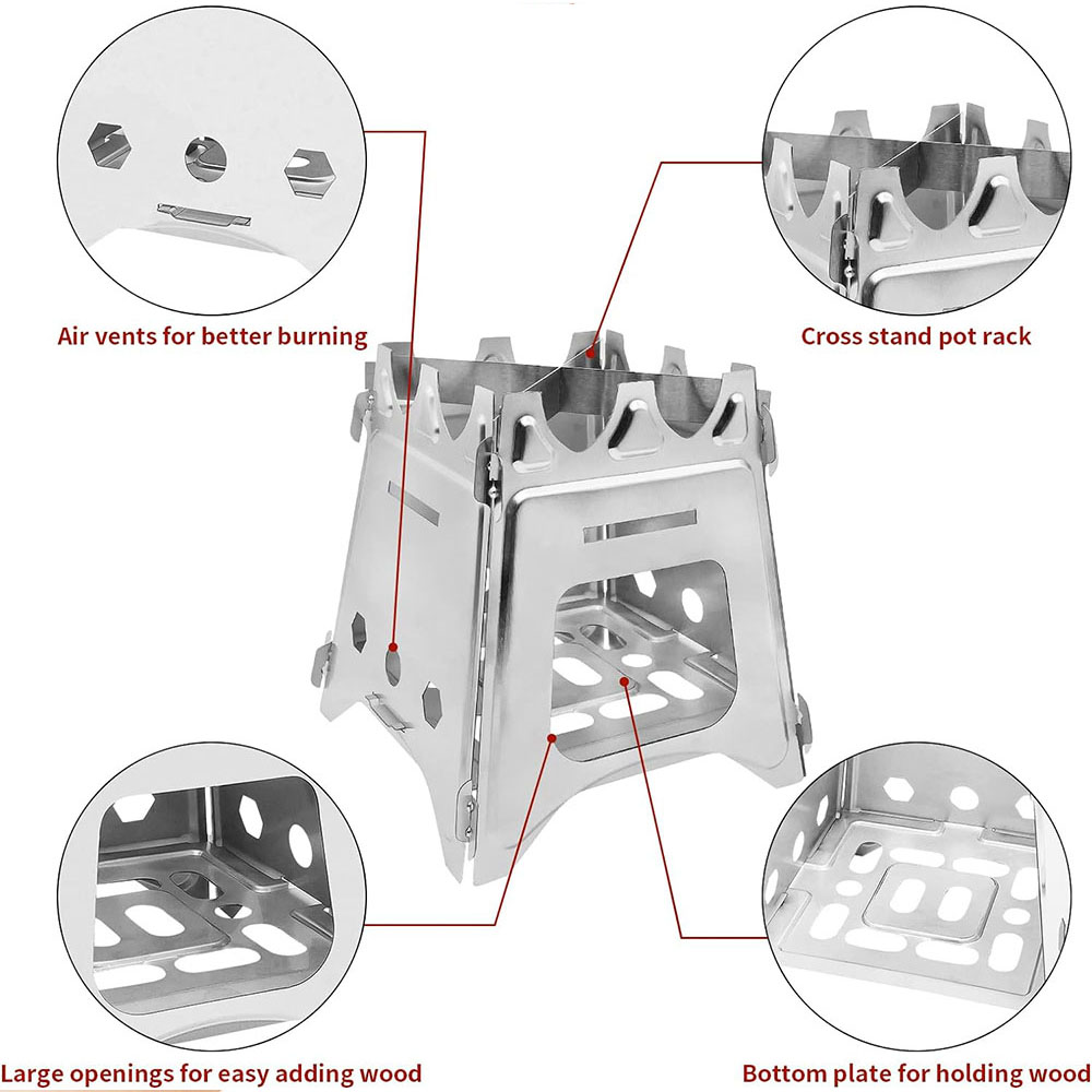 Portable Camping Wood Stove wi - Outdoor Camping Stove Wood recension och pris